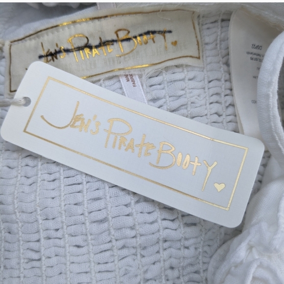 NWT jen's Pirate Booty Black Oak Corset Top in Natural Size S Free People - Picture 11 of 12